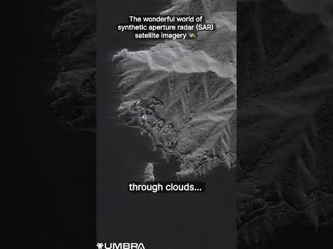 The wonderful world of synthetic aperture radar (SAR) #satellite imagery 🛰️