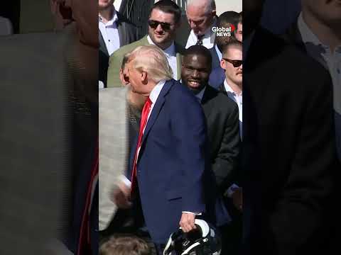 Trump takes dig at Taylor Swift as he hosts Super Bowl champions #trump #taylorswift #superbowl 🏈